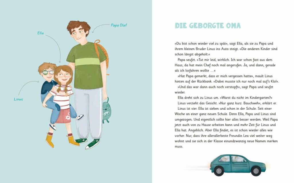 So sind Familien: Papa Olaf mit Ella und Linus neben 