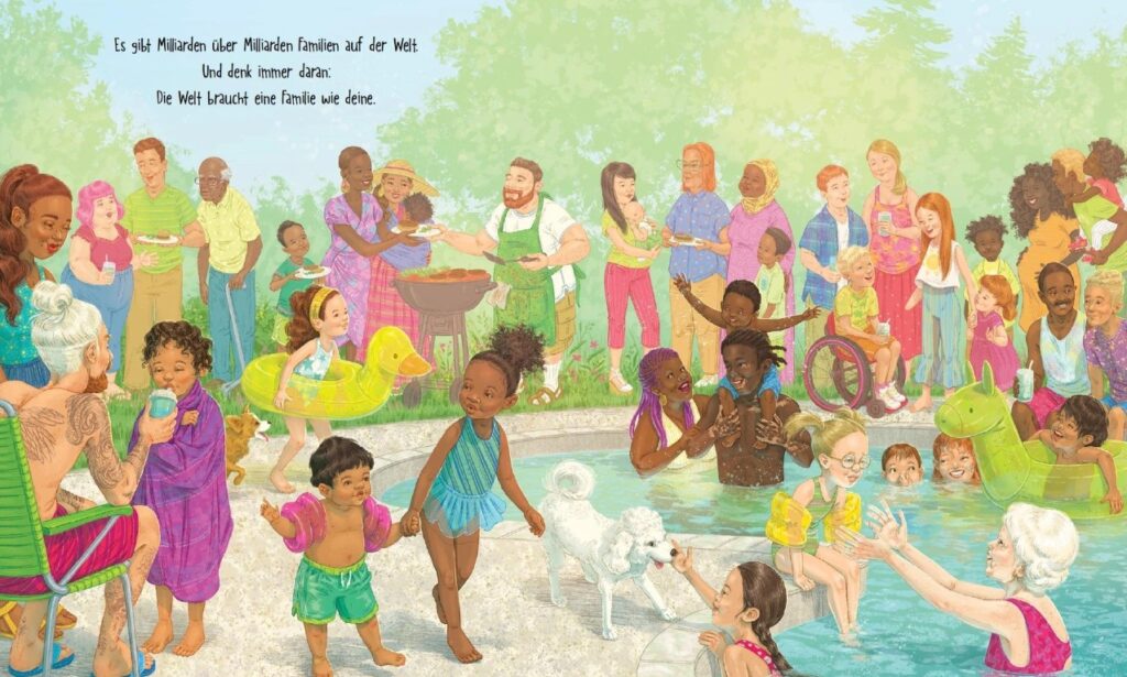 Eine Familie wie unsere: Diverse Menschen in und am Pool