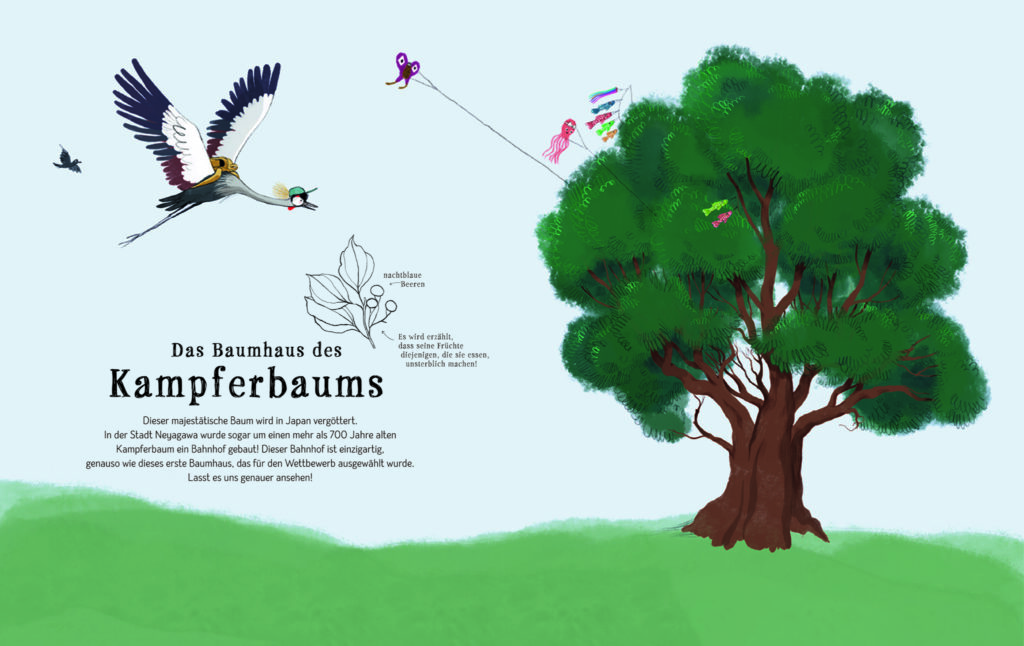 Der große Baumhauswettbewerb - Der Kampferbaum in Japan beschrieben und dargestellt