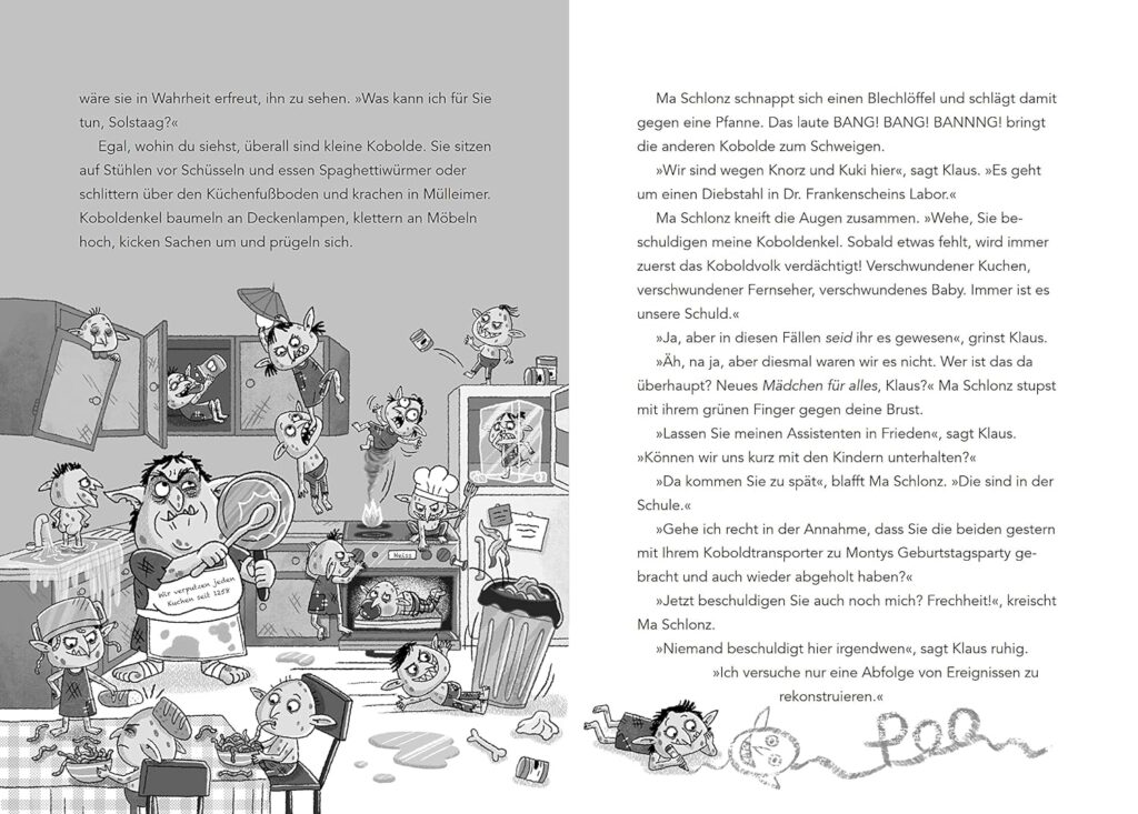 Ein Fall für DICH – Die Monster-Maschine - Aktive Kobolde in der Küche neben Text