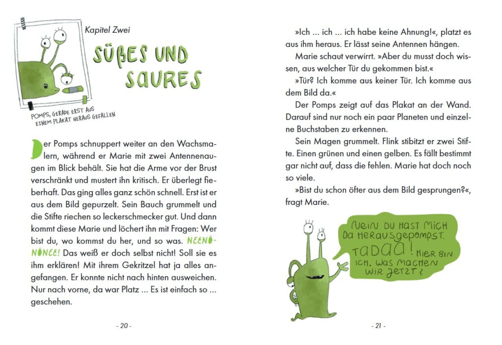 Eine Tür für den Pomps - Text von Kapitel 2 