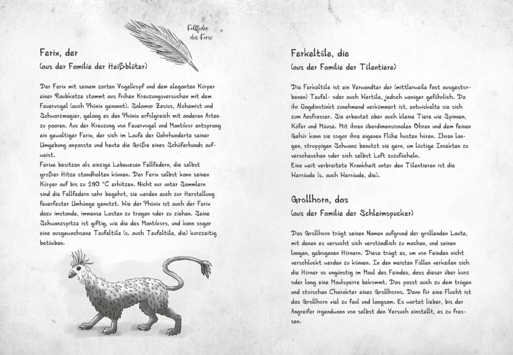 Mein geheimes Leben als Monsterjäger - Vorstellung vom Ferix, Ferkeltöle und Grollhorn