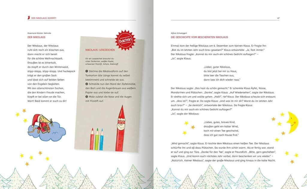 Wunderbare Weihnacht – Das große Buch zur Advents- und Weihnachtszeit: Gedicht, Idee und Geschichte zum Nikolaus