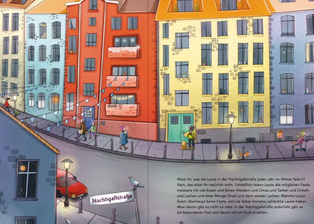 Ein Fest für alle - Blick auf die Nachtigallstraße