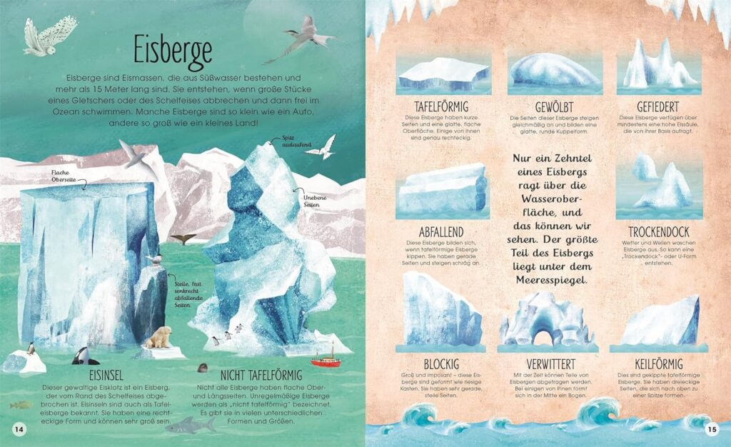 Welt aus Eis - Eisberge vorgestellt und abgebildet