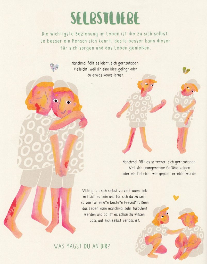Was glitzert denn da? - Text zur Selbstliebe mit Illustration