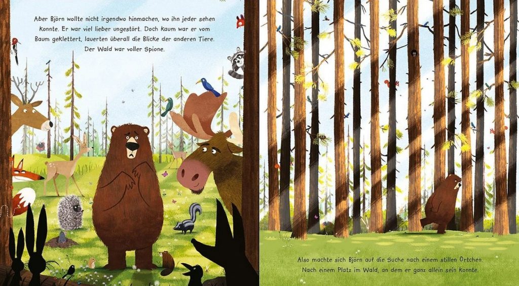 Bär muss mal - Björn Bär sucht ein stilles Örtchen im Wald