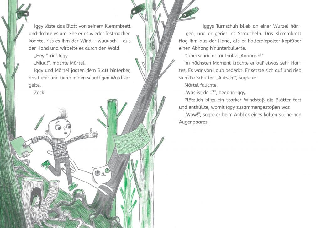 Die Forscherbande: Iggy Peck und das Geheimnis der alten Villa - Iggy und Mörtel im Wald