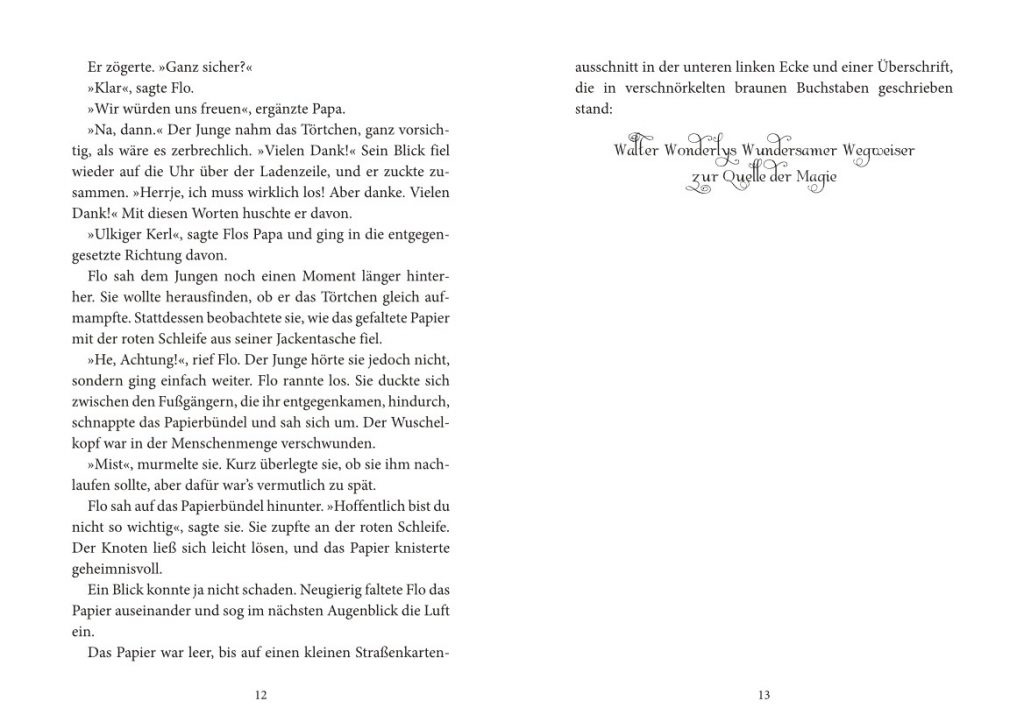 Die Reise zum Mittelpunkt der Magie - Walter Wonderly’s Wundersamer Wegweiser zur Quelle der Magie - Text