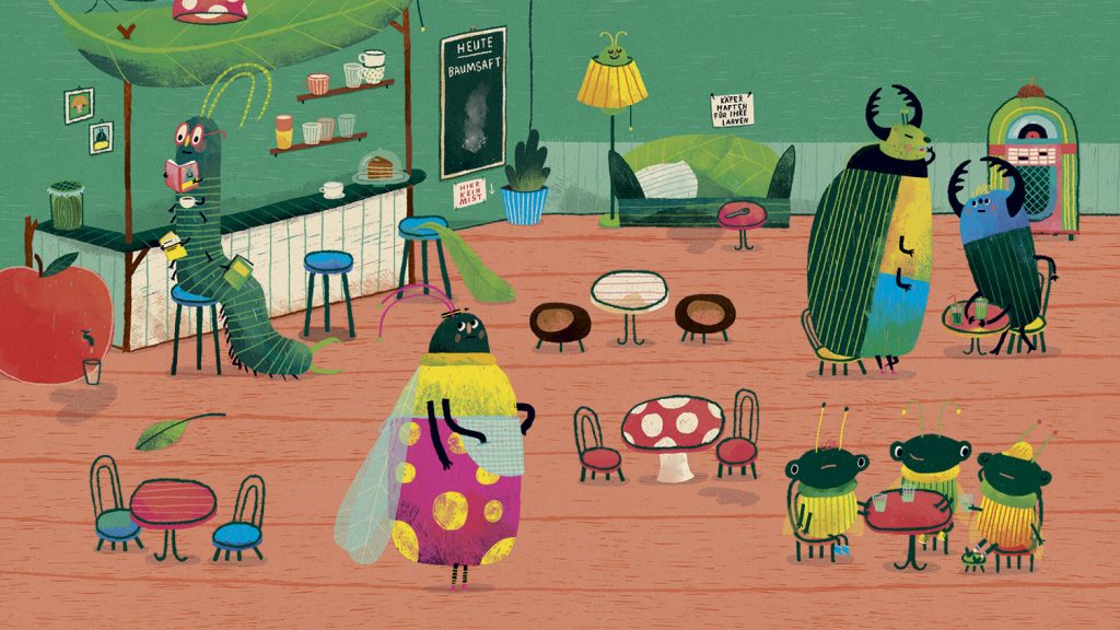 Café Käfer - Insekten in einem gemütlichen Café
