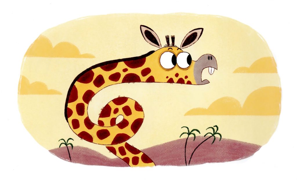Oje, o weh! - Giraffe Zuckerstange