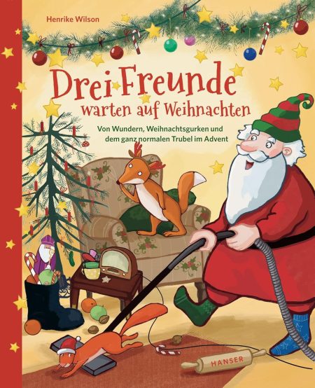 Buchcover: Drei Freunde warten auf Weihnachten