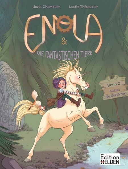 Buchcover Band 2: Enola & die fantastischen Tiere: Rettet die Einhörner!