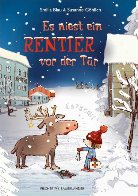 Buchcover: Es niest ein Rentier vor der Tür