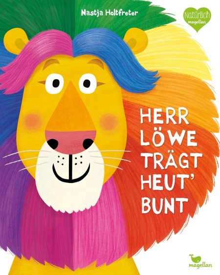Buchcover: Herr Löwe trägt heut' bunt