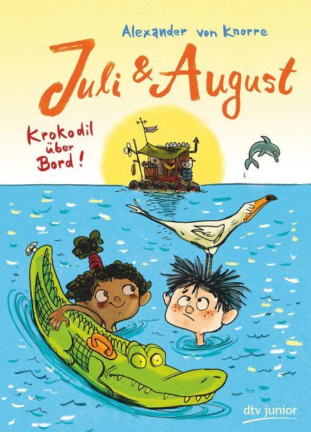 Buchcover: Juli und August - Krokodil über Bord!