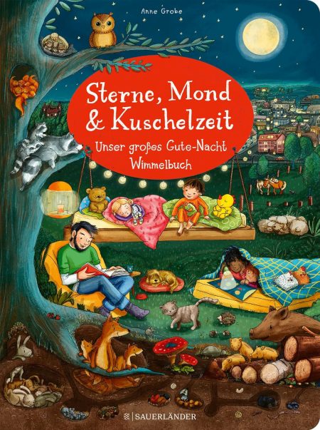 Buchcove: Sterne, Mond & Kuschelzeit - Unser großes Gute-Nacht Wimmelbuch