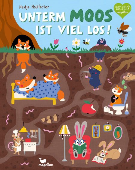 Buchcover: Unterm Moos ist viel los!