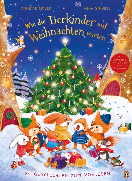 Buchcover: Wie die Tierkinder auf Weihnachten warten - 24 Geschichten zum Vorlesen